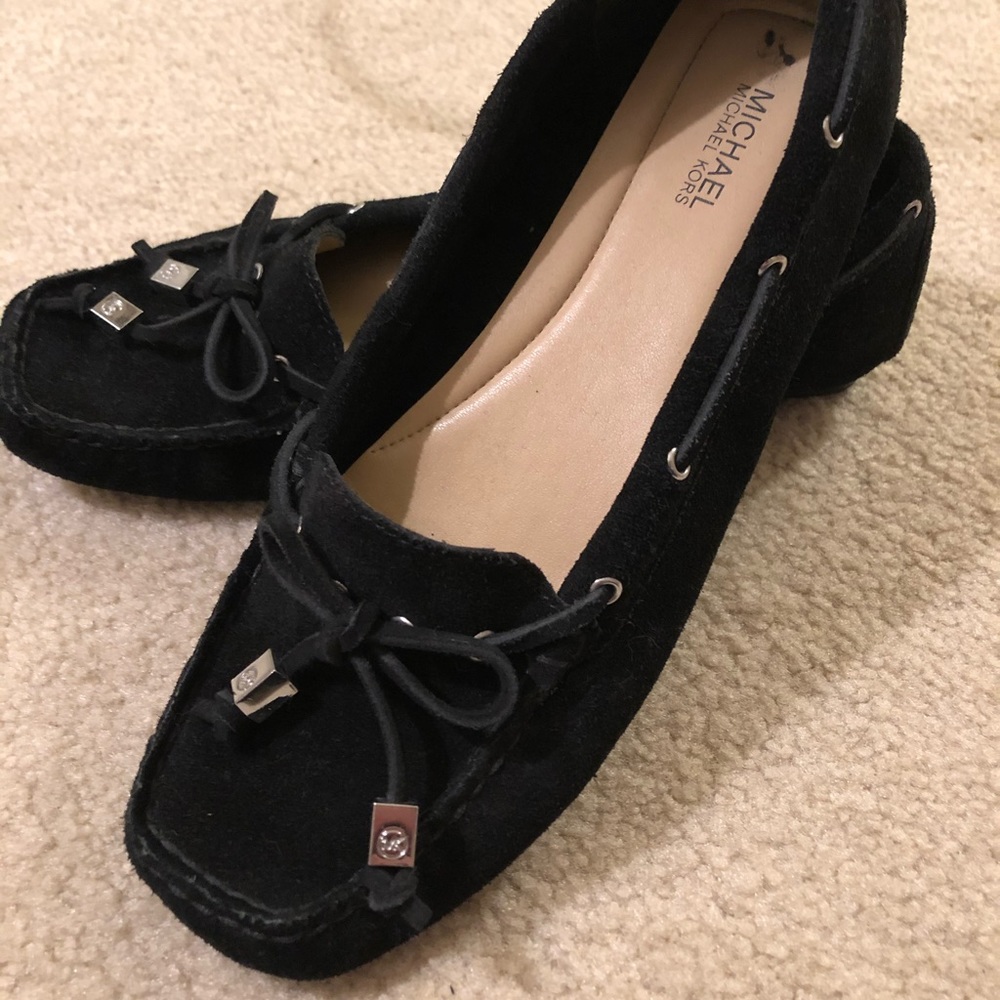 Michael Kors Amber Black Moccasin Loafers Flat